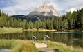 Dolomite lake and bridge 2