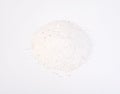 Dolomite mineral powder heep on white background Royalty Free Stock Photo