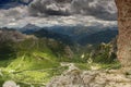 Dolomite mountains scenic Royalty Free Stock Photo