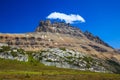 Dolomite Peak from the hiking trail to Helen Lake in Banff National Park, Alberta