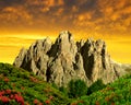 Dolomite peaks, Rosengarten Royalty Free Stock Photo