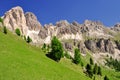 Dolomite peaks, Rosengarten Royalty Free Stock Photo