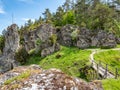 Dolomite rocks near Neuhaus in the Franconian Switzerland