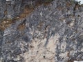 Dolomite stone wall with various shades of gray Royalty Free Stock Photo