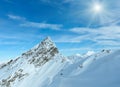 Dolomiten Alps winter view Austria