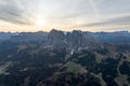 Dolomites Alps Sassolungo and Sassopiatto mountains