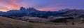 Dolomites Alps Sassolungo and Sassopiatto mountains