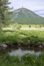 Dolomites, Italian Alps, wetlands with small ponds, Palon monte