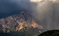 Dolomites, Italy, Storm in Giau Royalty Free Stock Photo