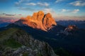 Dolomites, Italy, Sunrise in Giau Royalty Free Stock Photo