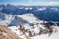 Dolomites, Italy - View from Sass Pordoi, Arabba-Marmolada, Val Di Fassa