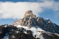 Dolomites Italy winter mountain panorama snow rock