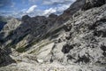 Dolomites landscape, rocks and mountains in the UNESCO list in South Tyrol in Italy