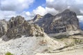 Dolomites landscape, rocks and mountains in the UNESCO list in South Tyrol in Italy