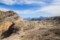 Dolomites landscape, Rosetta plateau, San Martino di Castrozza Royalty Free Stock Photo