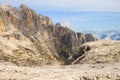 Dolomites landscape, Rosetta plateau, San Martino di Castrozza Royalty Free Stock Photo