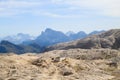 Dolomites landscape, Rosetta plateau, San Martino di Castrozza Royalty Free Stock Photo