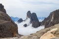 Dolomites landscape, Rosetta plateau, San Martino di Castrozza Royalty Free Stock Photo