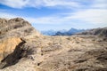 Dolomites landscape, Rosetta plateau, San Martino di Castrozza Royalty Free Stock Photo