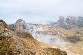 Dolomites landscape, Rosetta plateau, San Martino di Castrozza Royalty Free Stock Photo