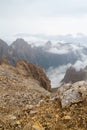 Dolomites landscape, Rosetta plateau, San Martino di Castrozza Royalty Free Stock Photo