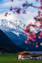 Dolomites Mountains Italy during Springtime