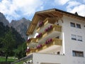 Dolomites mountains landscapes, Colfosco, Alta Badia, Italy Royalty Free Stock Photo