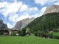 Dolomites mountains landscapes, Colfosco, Alta Badia, Italy Royalty Free Stock Photo