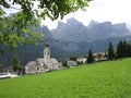 Dolomites mountains landscapes, Colfosco, Alta Badia, Italy Royalty Free Stock Photo