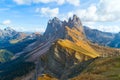 Dolomites mountains Seceda beautiful landscape, South Tyrol, Italy, Europe