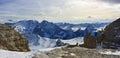 Dolomites panorama Royalty Free Stock Photo