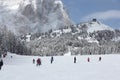 Dolomites skiing resort.
