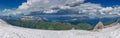 Dolomites skyline panorama from Marmolada peak