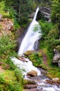 Dolomites: Waterfall Cavalese, Val di Fiemme Royalty Free Stock Photo