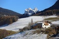 Dolomites in winter, Italy Royalty Free Stock Photo