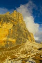 Dolomiti di Brenta sunset light mountains Royalty Free Stock Photo