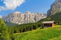 Dolomiti - high Fassa Valley Royalty Free Stock Photo