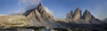 Dolomiti landscape. Mount Paterno and Tre Cime