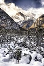 Dolomiti mountain in HDR, Belluno, Italy, Europe Royalty Free Stock Photo