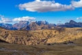 Dolomiti, panorama from Passo Rolle Royalty Free Stock Photo