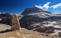 Dolomiti - Piz Boe mount Royalty Free Stock Photo