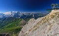 Dolomiti - view from Sass Pordoi Royalty Free Stock Photo