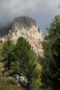 Dolomitic peak: Cima Uomo Royalty Free Stock Photo