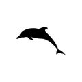 dolphin icon to logo animal Royalty Free Stock Photo