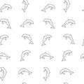 Dolphin seamless pattern