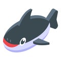 Dolphin bath toy icon, isometric style Royalty Free Stock Photo