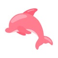 Dolphin Cartoon Fish Sea Animal Animated Clipart Faceless for Vector Illustration Royalty Free Stock Photo