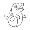 Dolphin coloring book.