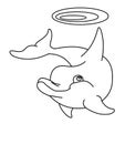 Dolphin coloring page