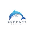 Dolphin logo Royalty Free Stock Photo